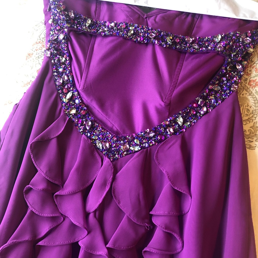 Prom dress with cut out in back